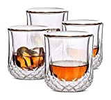 Decantador aireador Decantador de whisky Vasos de whisky de doble pared, vasos de cóctel, vasos escoceses, vidrio de estilo antiguo, vidrio de rocas, vidrio de cristal, vasos de vodka, vasos para beber, rey